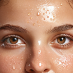 ** A close-up, radiant, healthy-looking face with dewy skin. Focus on hydration. Soft lighting, natural makeup. Emphasize the "glow."

**
