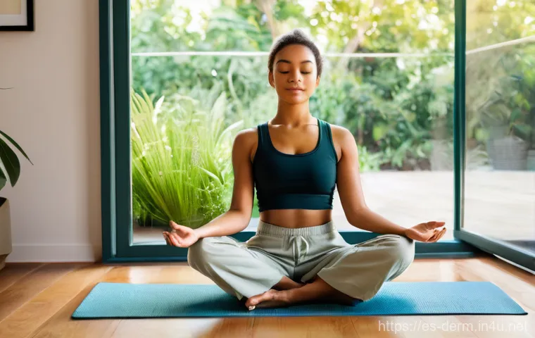 피부과 여드름 예방 - **Prompt 1: Holistic Skin Wellness in a Serene Setting**
    A vibrant, sun-drenched image of a youn...